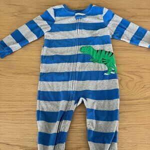 Simple Joys 24M Fleece lined Dino Pajama Onesie